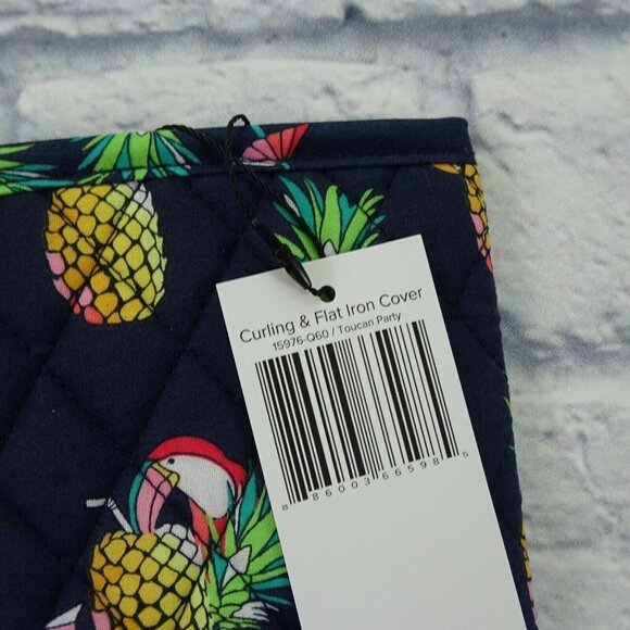 Vera Bradley Curling Flat Iron Cover Toucan Pineapple NWT - Picture 5 of 7